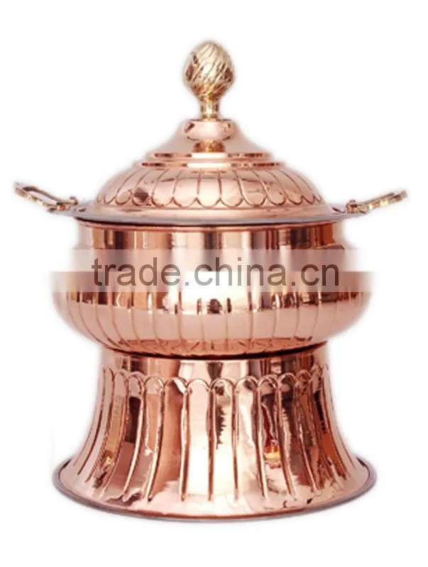 Copper Cheffing Dish, Wedding & Party utensils, food serving dish, hot keeping dish, Catering item, Hotel & Restaurant utensils