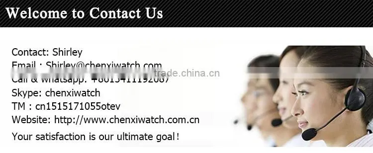Wholesale stainless steel chain black color wrist watch for men