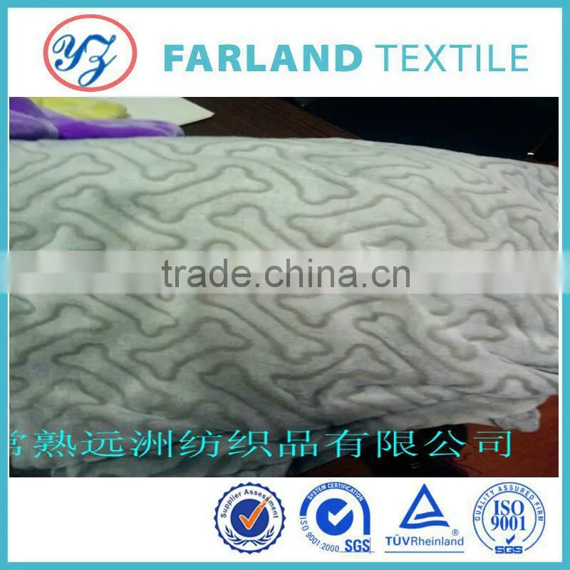 cashmere blanket fabric soft brighten 100%polyester fabric