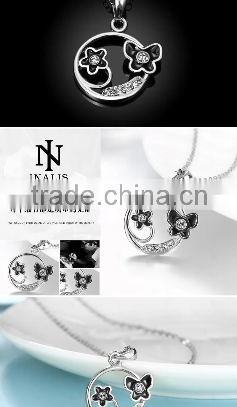 factory outlet white gold plated necklaces / tin alloy 18k necklace chain