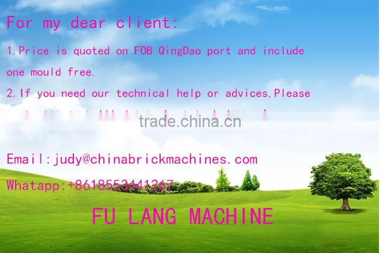 QT4-25 Different raw material facing brick production line based on high pressure brick making hydraulic machine