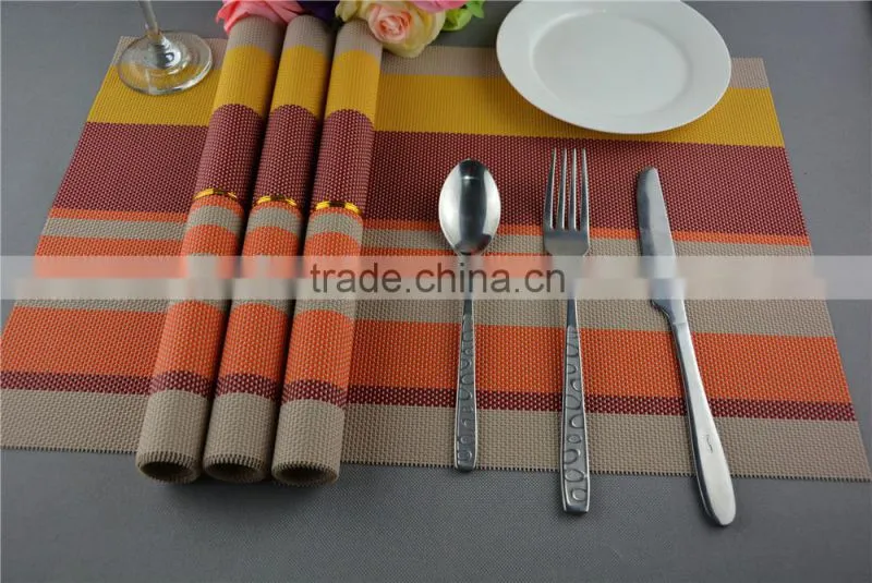 Manufacturers selling fashion color heat insulation pad high-grade table mat PVC coasters Placemat commodity