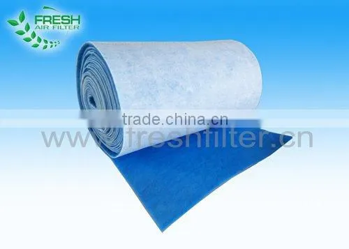 FRS-30 blue white coarse filter media air filter for spray booth served in roll or pad