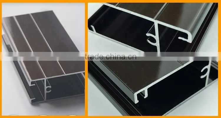 Customized top quality alloy hollow powder coated door window profiles aluminium