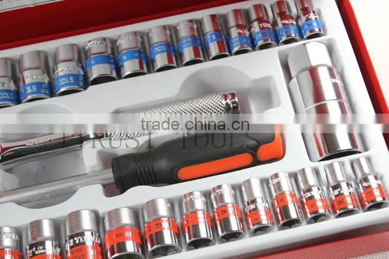40PCS 3/8"and 1/4" Metal box socket set 2340AAM GS KING TOOLS made in china