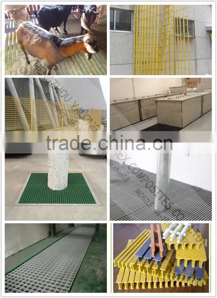 High strength FRP GRP Profiles Gratings, FRP Fiberglass floor grating