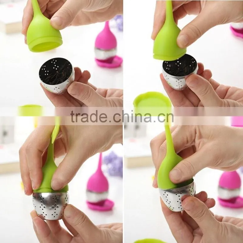 FDA Silcone Loose Leaf Tea Infuser Strainers Filters.