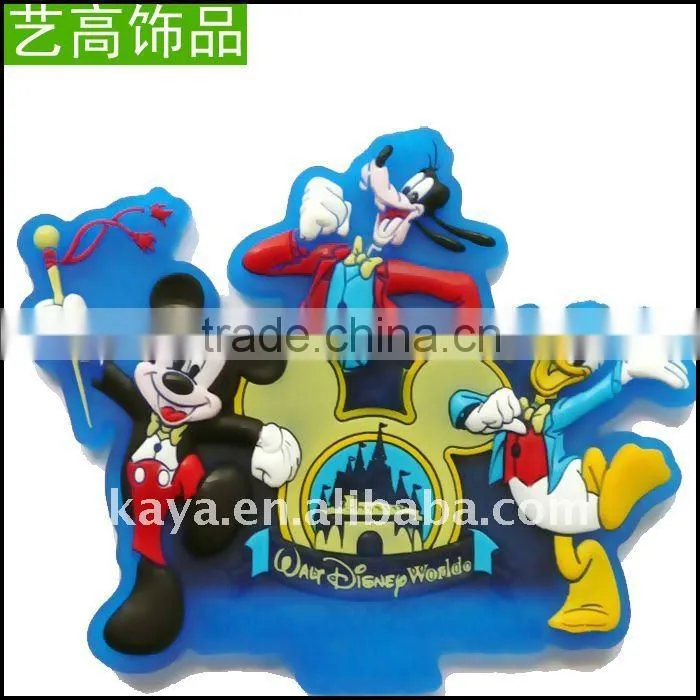 Custom 3d soft pvc souvenir fridge magnet