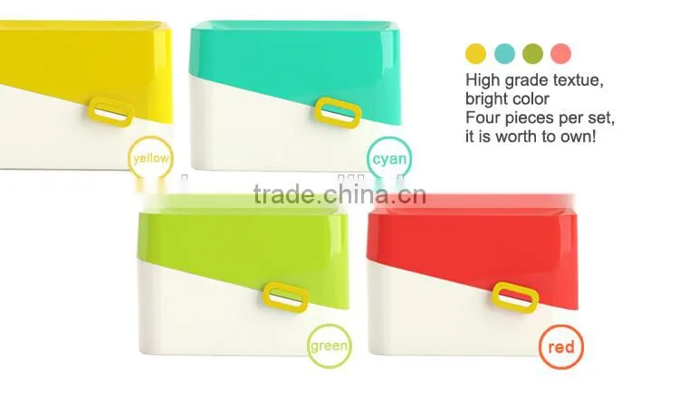 eco-friendly mini plastic decorate Square tissue box