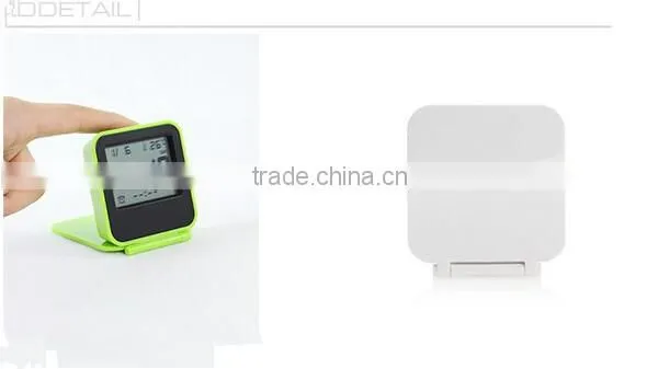 Fancy Colorful Advertising Desk Mini Low Light Alarm Clock With Thermometer Alarm Snooze /Electronic Items Manufacturer