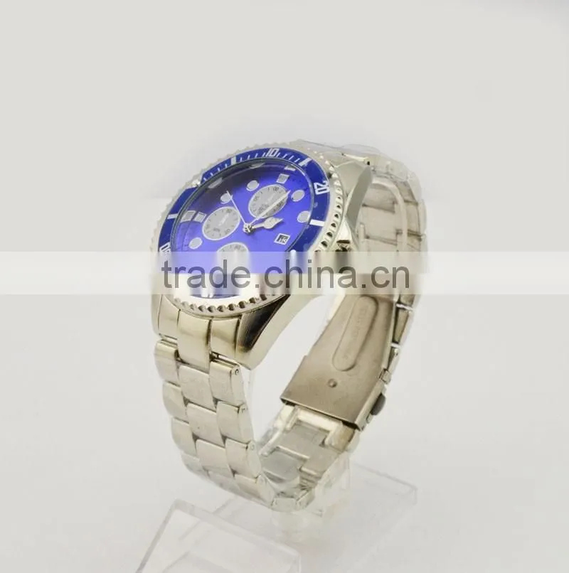 Classic mans business wrist watch calendar quartz watches men