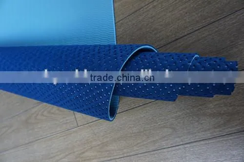 eco safe non toxic non-skid TPE yoga mat with eyelet hole