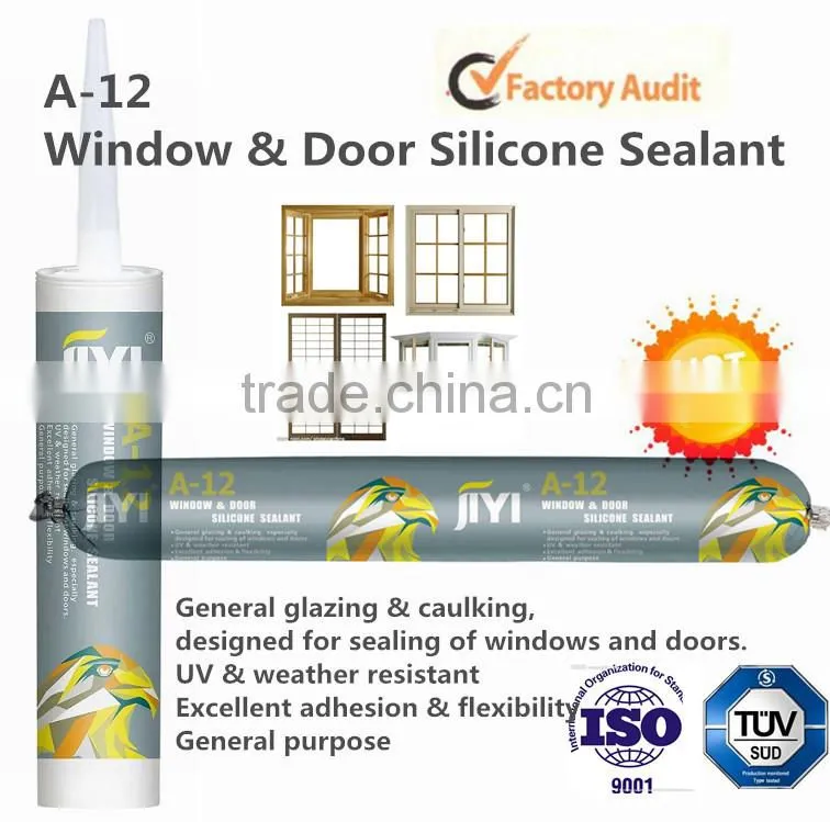 Silicone sealant for advertising, sign fixing, silicone and adhesive
