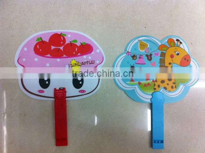 decorative hand fans with cartoon cat