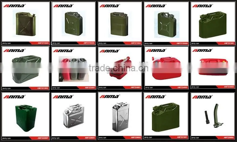 ANMA high quality potable safety metal 20l stainless steel jerry can