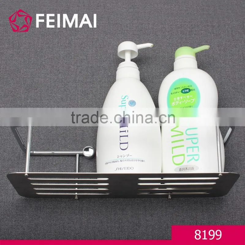 Bathroom Accessories Corner Shelf with Basket Shampoo Storage