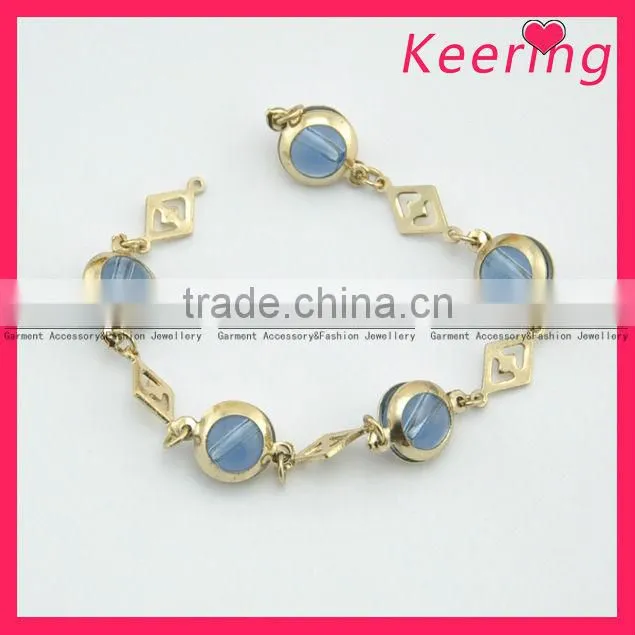 Newest wholesale pearl 2014 drop Rhinestone Chain WRC-76