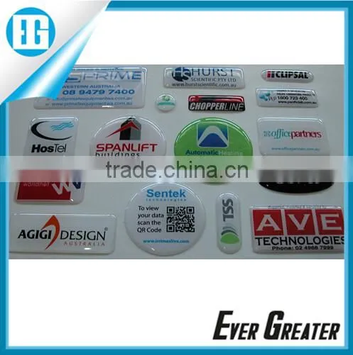 China Epoxy resin dome stickers chrome Epoxy 3d embossed sticker dome dome epoxy