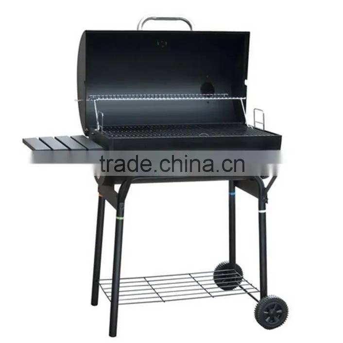 Luxury outdoor large barrel charcoal bbq grill for party