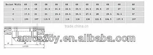 bicycle bb /bicycle axle from bicycle parts