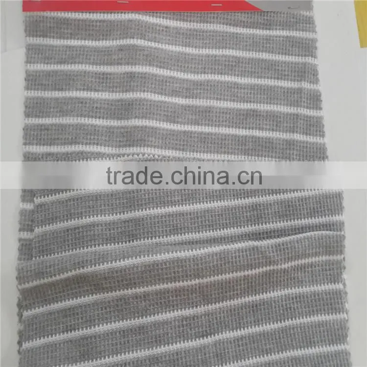 staple fibres yarn dyed fabric polyester color-stripes fabric