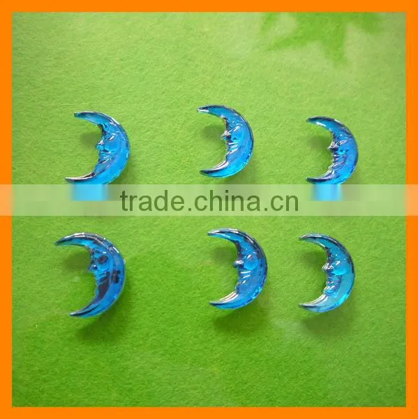 Vivid Acrylic Shining Christmas Moon Decoration