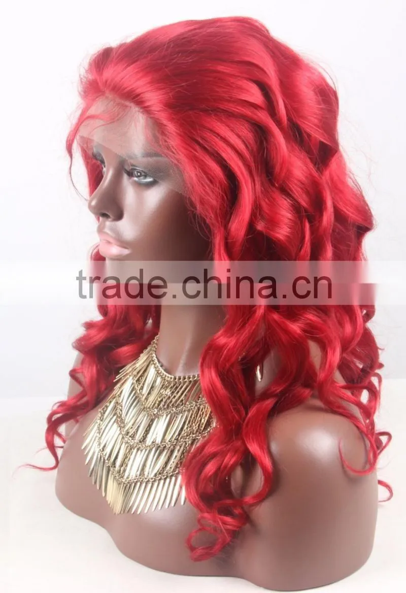 Alibaba Express Top Sale for fully hand tied Human hair Wig with full lace base in hair color #36