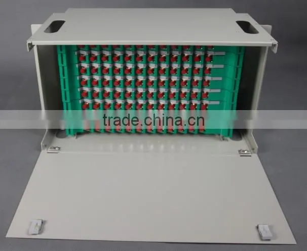 Best Fiber Optic Distribution Frame ODF With Adaptor For 12,24,48,72,96,144 Cores