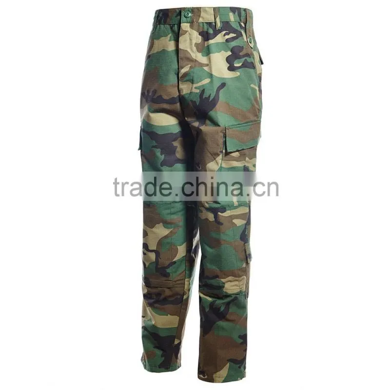 green woodland camouflage military pants army long trousers