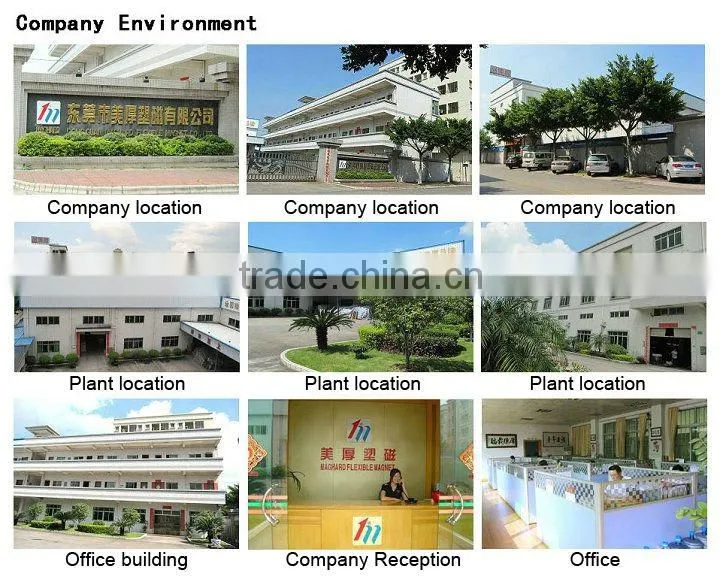 adhesive coated rubber magnet