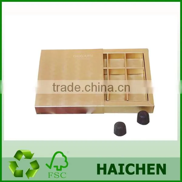 6 PCS/9 PCS/12 PCS Custom Cardboard Candy Chocolate Boxes Packaging