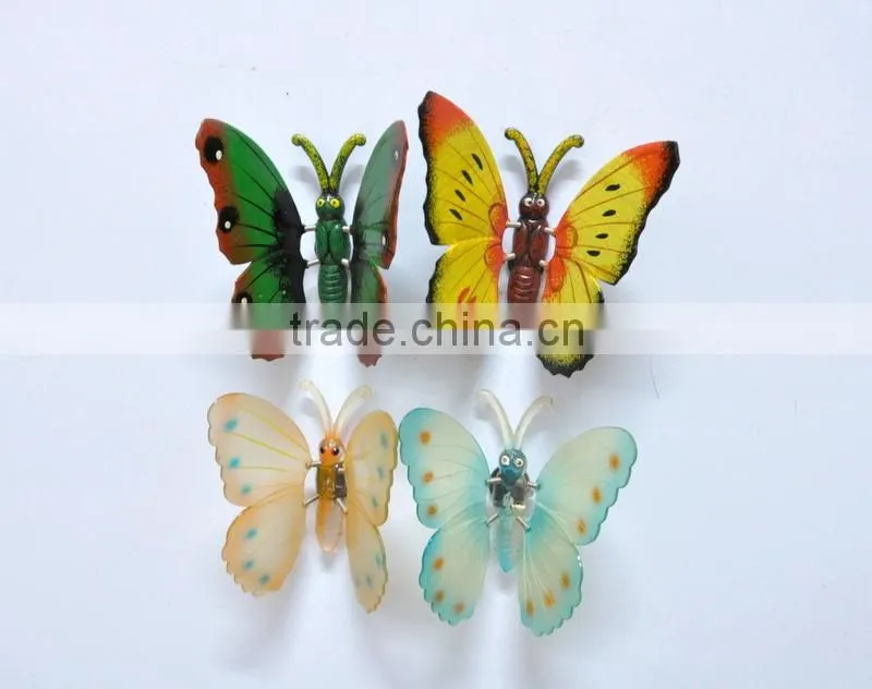 4 inch Plastic Magnetic Fridge Sticker With Butterfly Shape