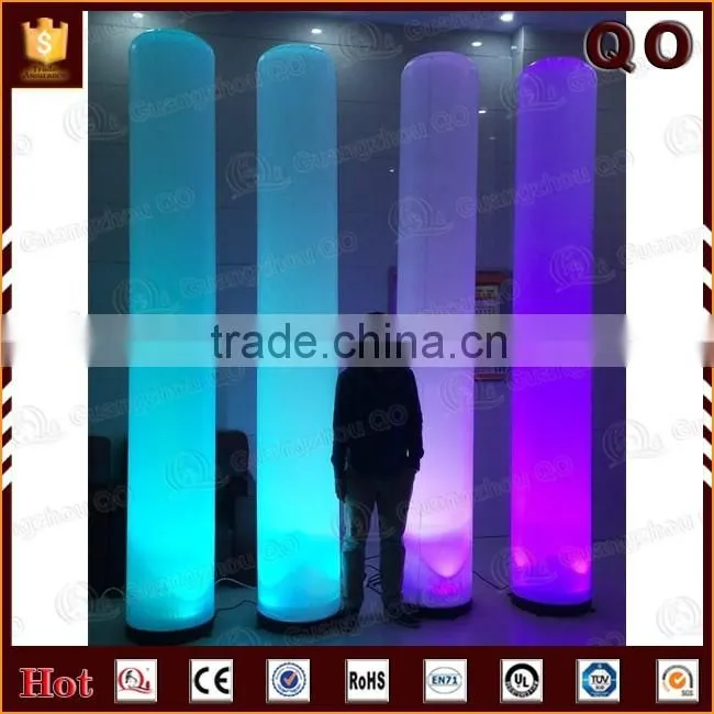Personalized decorative inflatable led columns for export