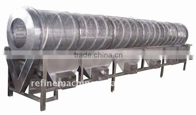 Mushroom grading machine