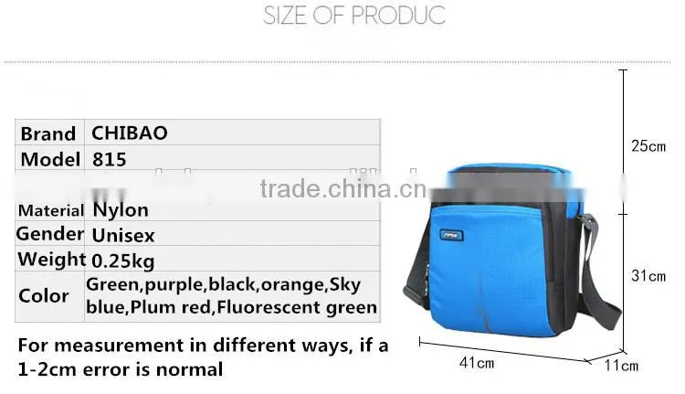 fashion leisure waterproof messenger bag single shoulder bag