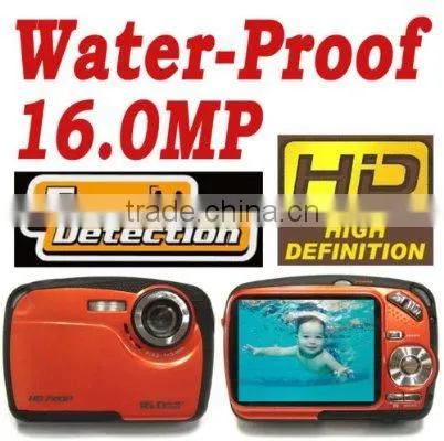 Best sale 5.0MP Waterproof outdoor digital Camera with 2.5" TFT screen 4X Digital Zoom 2X Advanced Zoom sport camera DC-225