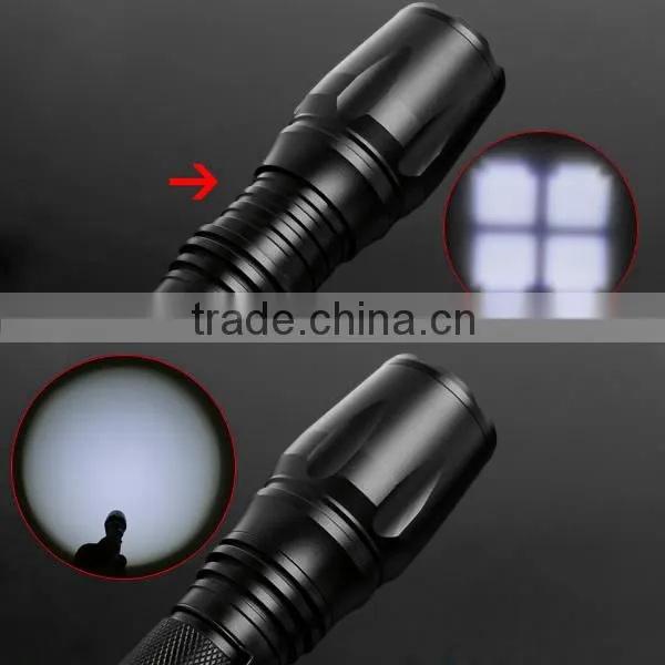 2000LM Adjustable Focus Beam CRE E T6 LED Flashlight Torch light Rechargeable 5 Mode