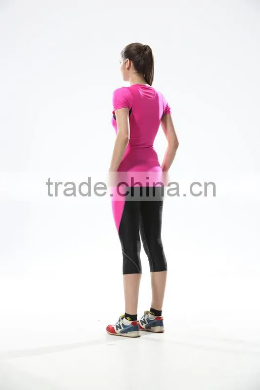 2015 OEM top quality compression clothing sports wear/vest/tights