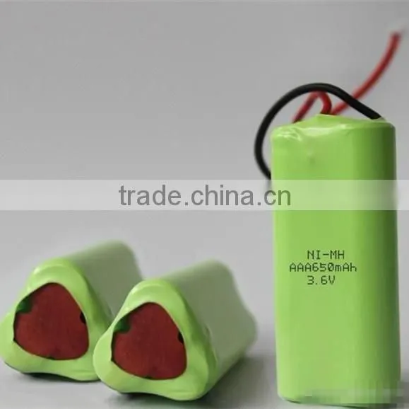 China Brand AA600mAh 3.6v ni-mh rechargeable battery pack