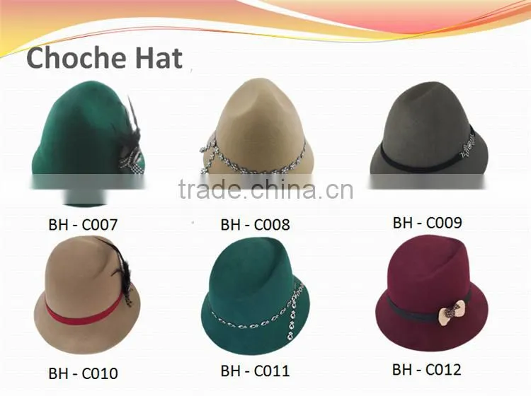 Winter Wool Felt Trilby Hats for men and women