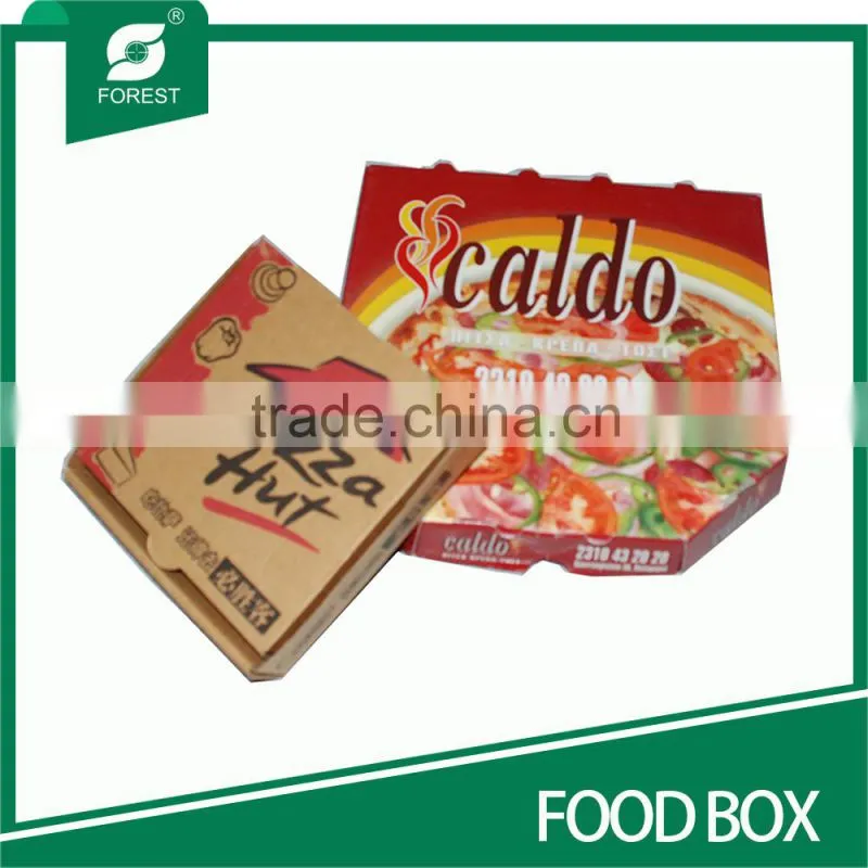 MEDIUM BROWN PIZZA BOX CORRUGATED TAKE AWAY FOOD PACKAGING BOXES