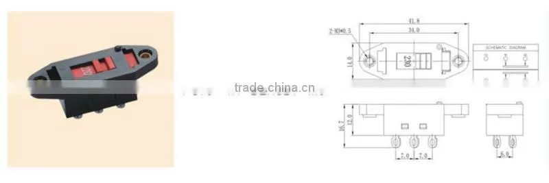 Hight current Slide Switch &115-230 voltage selector slide switch