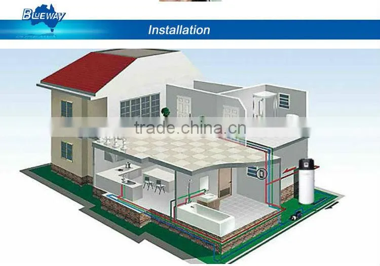 solar power hot water heat pump water heater all in one
