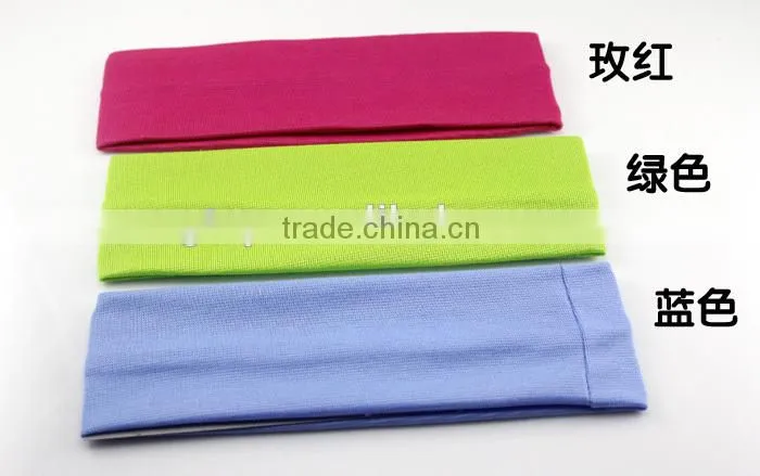sweatband sport stretchy elastic headbands