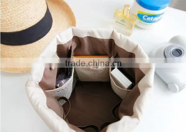 Organnic Nylon Bag Organizer Bag in Bag for Travel Carry Cosmetic Bag
