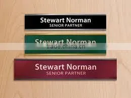 Metal nameplate 3d nameplate hanging nameplate self adhesive metal nameplates