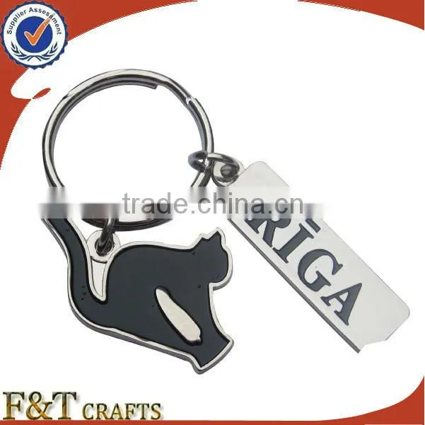 Cheap custom promotion heart shape metal trolley coin keychain