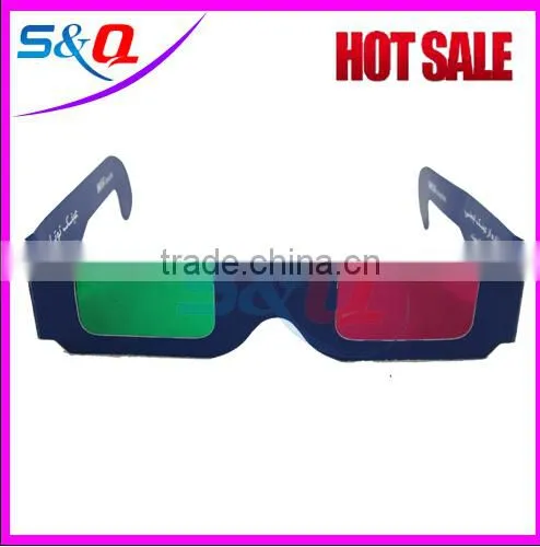 Printed artwork red bule lens paper master image 3d glasses