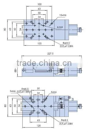 Aluminum Alloy High Performance Motorized Lab Jack Travel 60mm