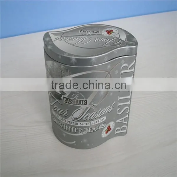 Ink painting pattern unique tea tin box